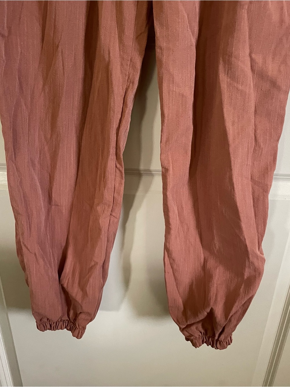mahina Dusty Rose Elastic Waist Jogger Pants - Picture 5 of 8